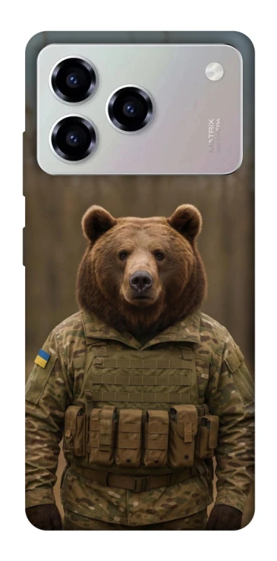 Чохол на ZTE Blade A76 Ведмідь захисник фото 1 з 1