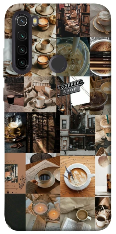 Чохол на Xiaomi Redmi Note 8T Coffee collage ver.3 фото 1 з 1