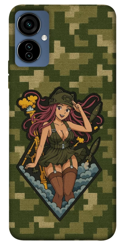 Чохол на TECNO Camon 19 Neo Military Waifu фото 1 з 1