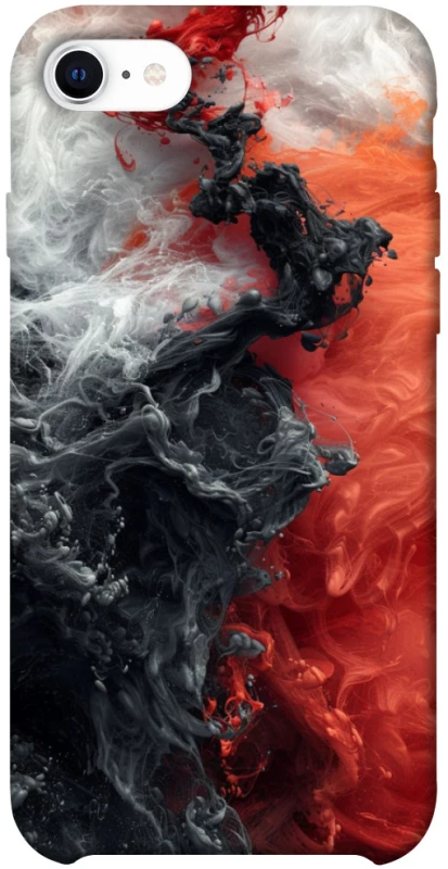 Чохол на Apple iPhone SE (2020) Black and Red фото 1 з 1