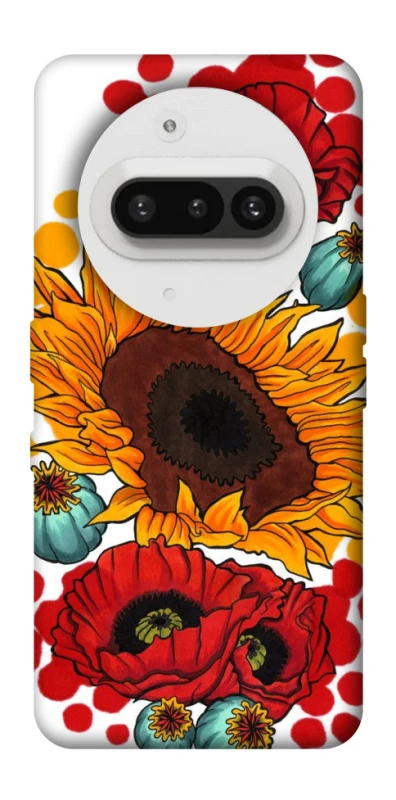 Чохол на Nothing Phone (3a) Соняшники та маки фото 1 з 1