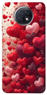 Чохол на Xiaomi Redmi Note 9 5G / Note 9T Many hearts фото 1 з 1