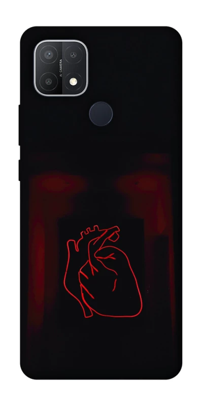 Чехол на Oppo A15s / A15 Красное сердце фото 1 из 1