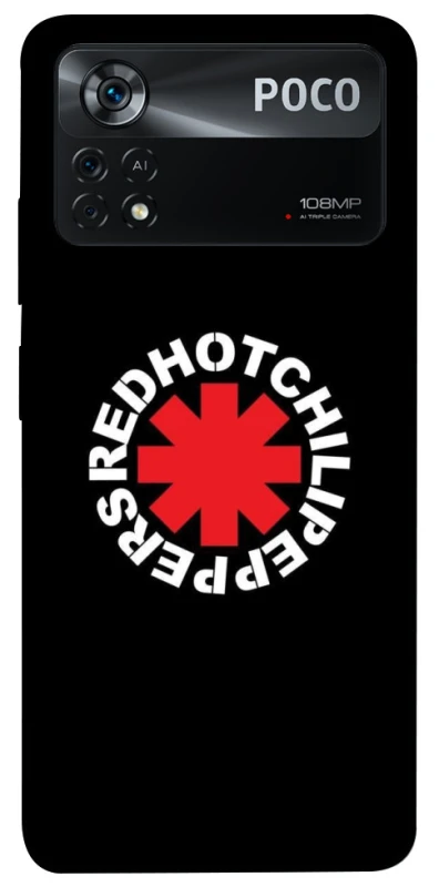 Чохол на Xiaomi Poco X4 Pro 5G Red Hot Chili Peppers logo фото 1 з 1