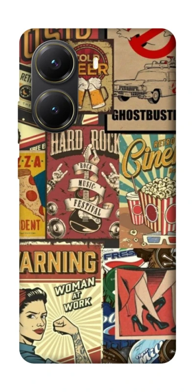 Чохол на Xiaomi Poco X7 Pro Retro collage ver.2 фото 1 з 1