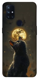 Чехол на OnePlus Nord N10 5G Кот под луной v2 фото 1 из 1
