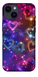 Чохол на Apple iPhone 14 (6.1") Drawn hearts фото 1 з 1