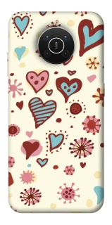 Чохол на Nokia X10 / X20 Pretty hearts фото 1 з 1