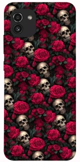 Чохол на Samsung Galaxy A03 Черепа та рози фото 1 з 1