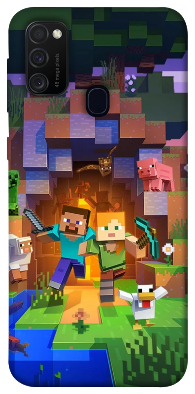 Чехол на Samsung Galaxy M21 Minecraft game фото 1 из 1