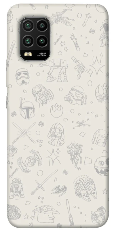 Чохол на Xiaomi Mi 10 Lite Star Wars background ver.1 фото 1 з 1