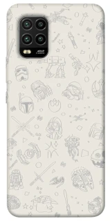 Чохол на Xiaomi Mi 10 Lite Star Wars background ver.1 фото 1 з 1