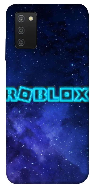 Чохол на Samsung Galaxy A03s Roblox Space Logo Blue фото 1 з 1