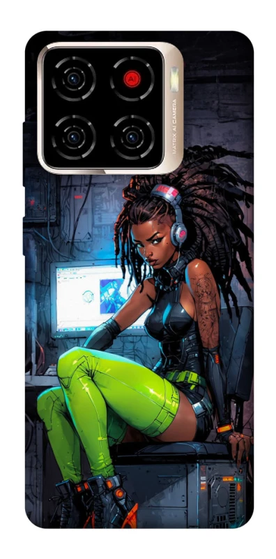 Чохол на ZTE Blade A56 Cyber girl фото 1 з 1