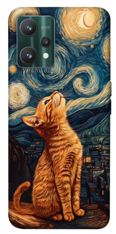 Чохол на Realme 9 Pro van gogh cat фото 1 з 1