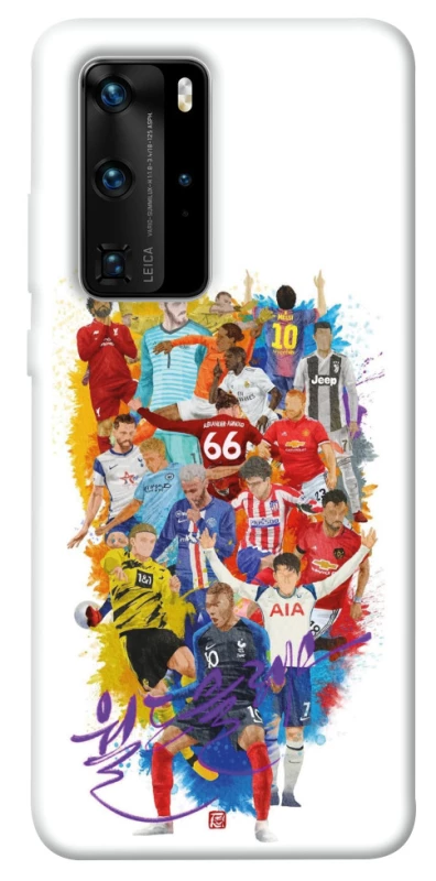 Чехол на Huawei P40 Pro Football Abstract v2 фото 1 из 1