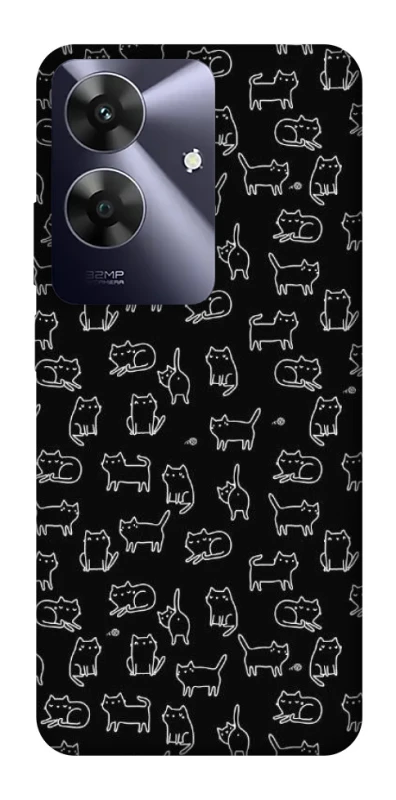 Чохол на Realme Note 60 Black Cats фото 1 з 1