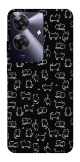 Чохол на Realme Note 60 Black Cats фото 1 Чохол на Realme Note 60 Black Cats фото 1 з 1
