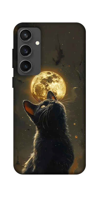 Чехол на Samsung Galaxy S24 FE Кот под луной v2 фото 1 из 1