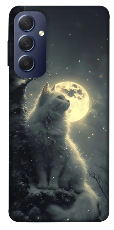 Чохол на Samsung Galaxy M54 5G Кіт під місяцем фото 1 з 1
