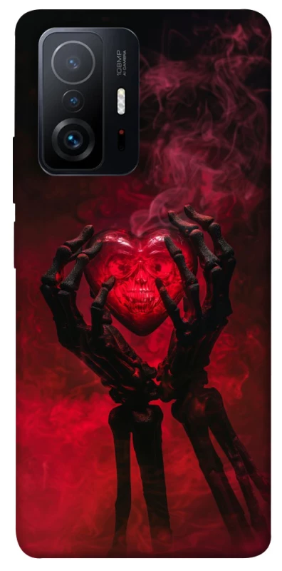 Чохол на Xiaomi 11T / 11T Pro Heart in the hands of a skeleton фото 1 з 1