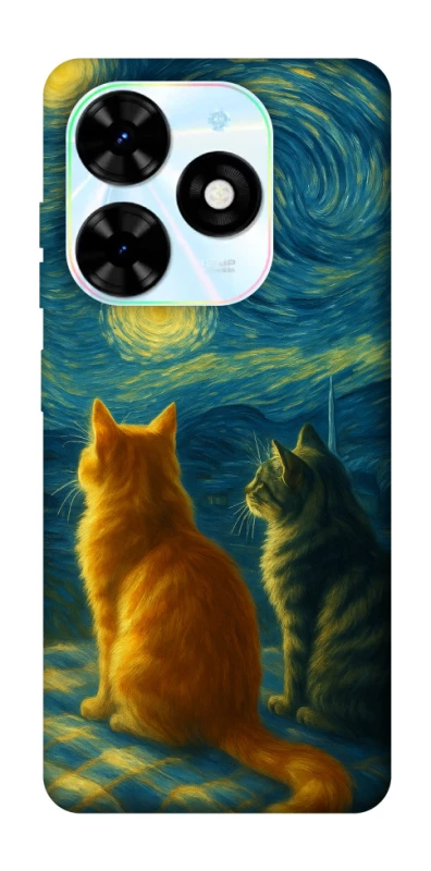 Чохол на TECNO Spark Go 2024 Cats under the stars фото 1 Чохол на TECNO Spark Go 2024 Cats under the stars фото 1 з 1