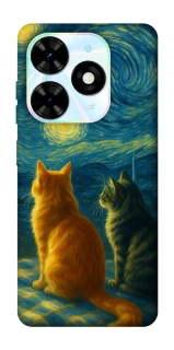 Чохол на TECNO Spark Go 2024 Cats under the stars фото 1 Чохол на TECNO Spark Go 2024 Cats under the stars фото 1 з 1
