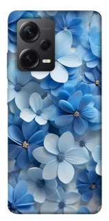 Чехол на Xiaomi Redmi Note 12 Pro+ 5G Синие цветы фото 1 из 1