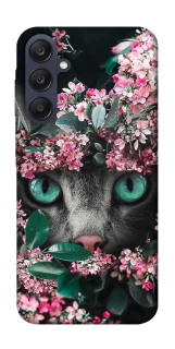 Чохол на Samsung Galaxy A25 5G Кіт в квітах фото 1 з 1