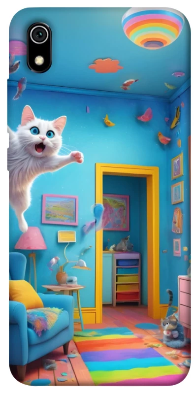 Чохол на Xiaomi Redmi 7A crazy cat фото 1 з 1