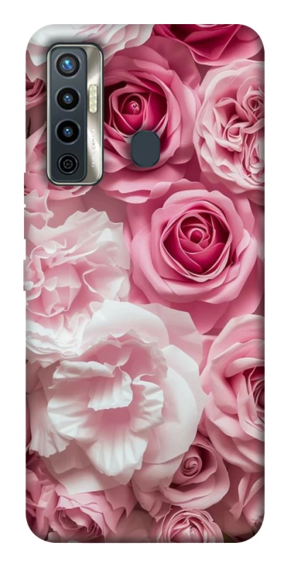Чохол на TECNO Camon 17 Рожеві Квіти фото 1 з 1