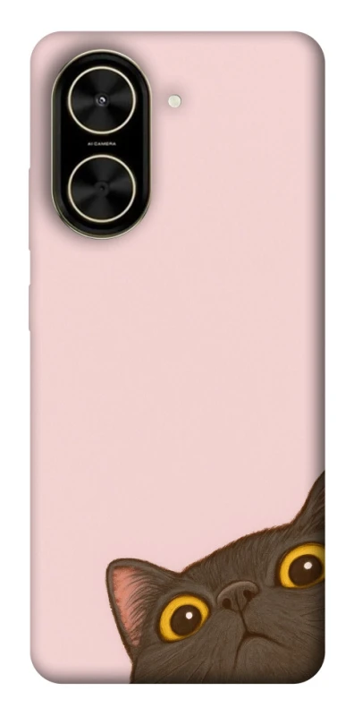 Чехол на Xiaomi Poco C71 Peeping cat фото 1 из 1