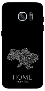 Чехол на Samsung G935F Galaxy S7 Edge Ukraine black map фото 1 из 1