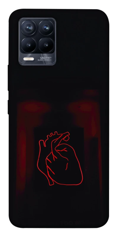 Чехол на Realme 8 Красное сердце фото 1 из 1