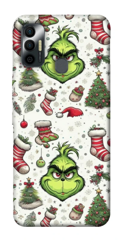 Чехол на TECNO Spark 7 Grinch mood ver.3 фото 1 из 1