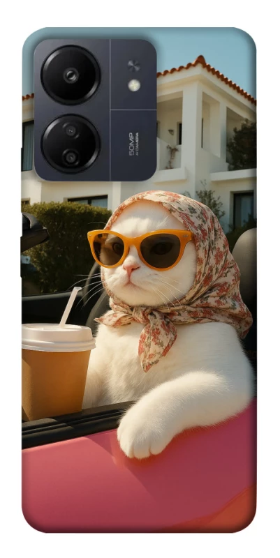 Чохол на Xiaomi Poco C65 Stylish Cat Cruise фото 1 з 1