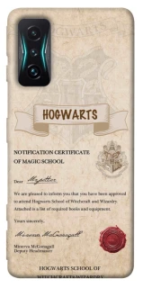 Чехол на Xiaomi Redmi K50 Gaming The Hogwarts acceptance letter фото 1 из 1