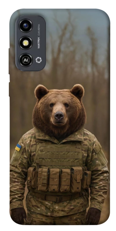 Чохол на ZTE Blade A53 Ведмідь захисник фото 1 з 1