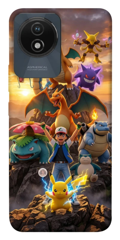 Чохол на Vivo Y02 Pokemon фото 1 з 1