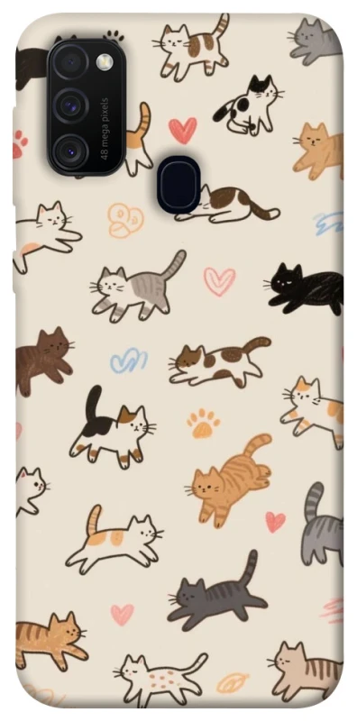 Чохол на Samsung Galaxy M30s / M21 Cat style ver.2 фото 1 з 1