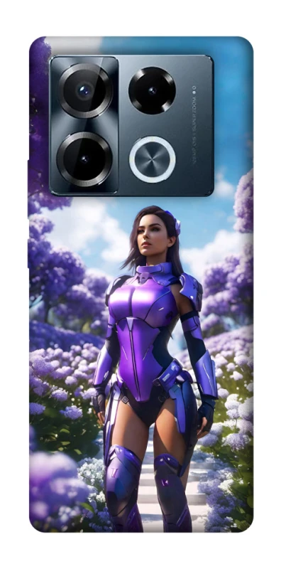 Чохол на Infinix Note 40 Pro 4G Cyber space girl ver.4 фото 1 з 1