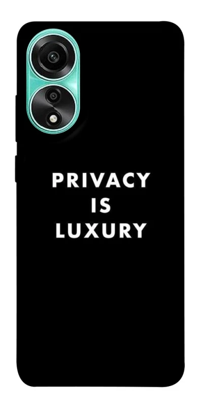 Чохол на Oppo A78 4G Privacy is luxury фото 1 з 1