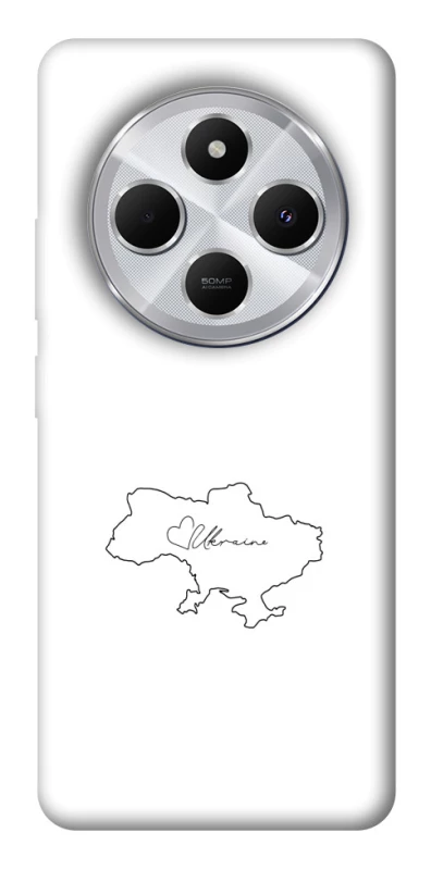 Чохол на Xiaomi Redmi 14C / Poco C75 Ukraine map фото 1 з 1