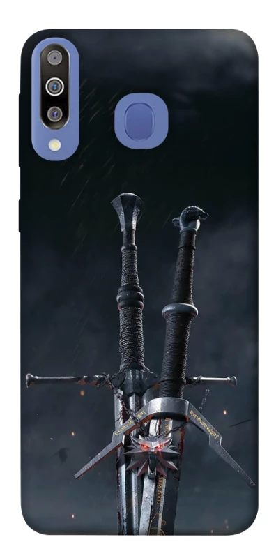 Чехол на Samsung Galaxy M30 Мечи Ведьмака фото 1 из 1