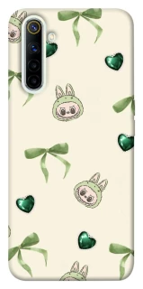 Чохол на Realme 6 Labubu Green Heart фото 1 з 1