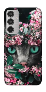 Чехол на Samsung Galaxy M35 Кот в цветах фото 1 из 1