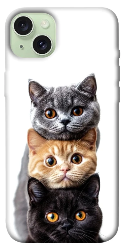 Чехол на Apple iPhone 15 Plus (6.7") Красивые котики фото 1 из 1
