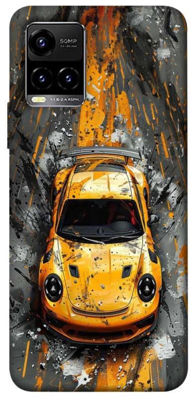 Чехол на Vivo Y21 / Y33s Drawn Porsche фото 1 из 1