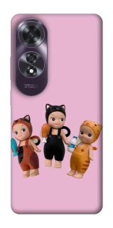 Чохол на Oppo A60 Cat Cafe Trio фото 1 з 1