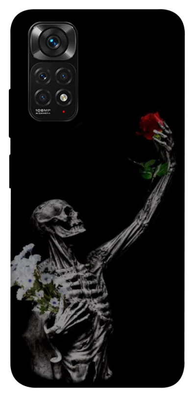 Чехол на Xiaomi Redmi Note 11 (Global) / Note 11S Skeleton vs Rose фото 1 из 1